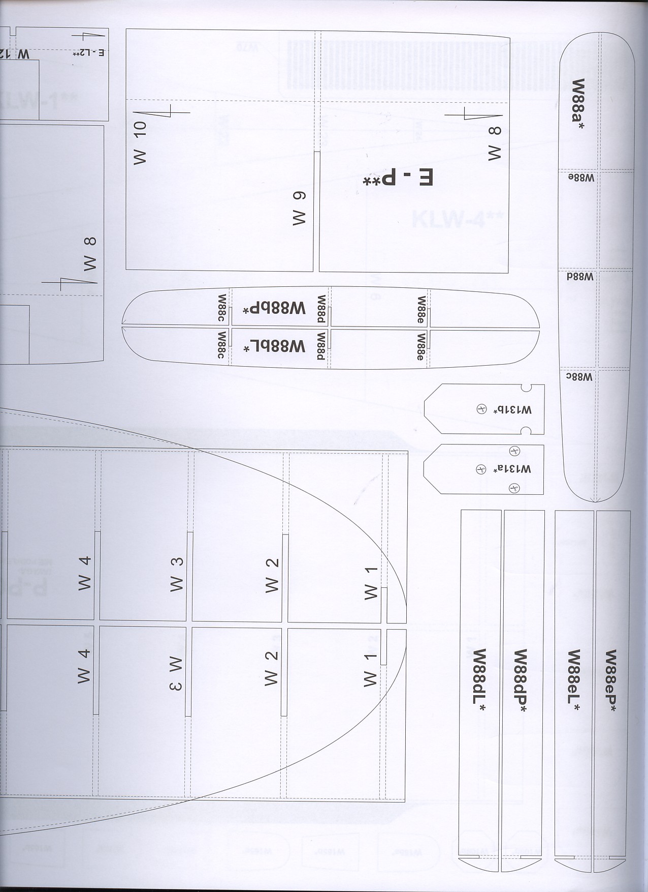 美国航母Essex艾塞克斯船模平面图纸